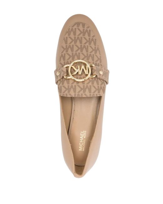 MICHAEL Michael Kors Natural Rory Leather Loafers