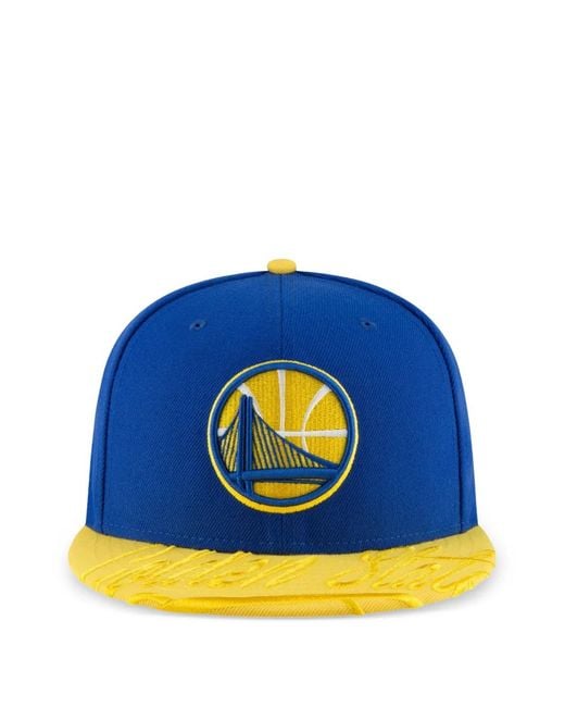 KTZ Blue 59Fifty Golden State Warriors Hat for men