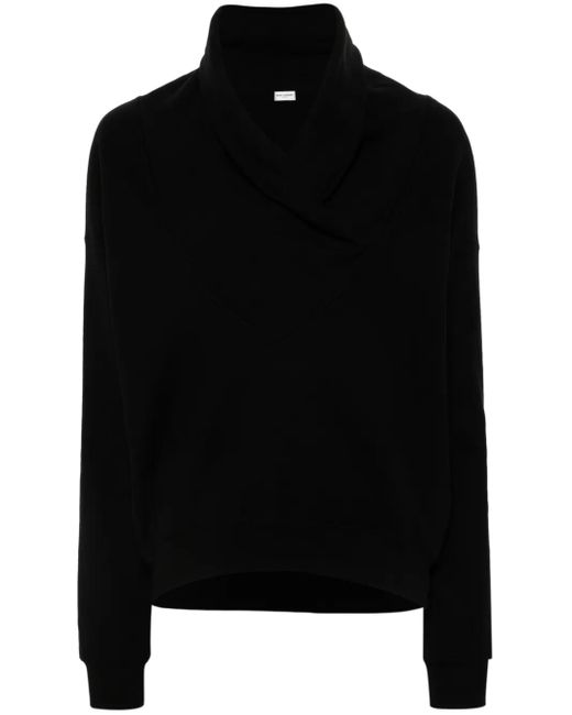 Saint Laurent Black Cotton Sweatshirt