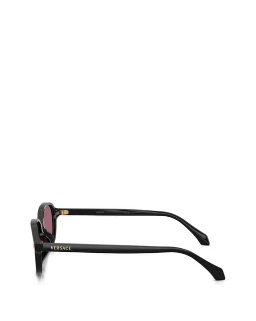 Versace Pink Rectangle-Frame Sunglasses