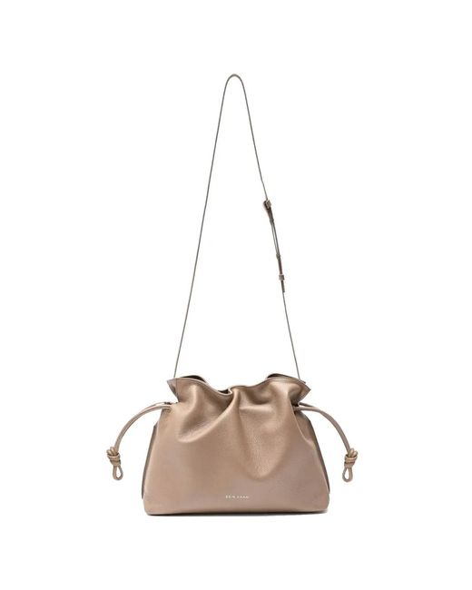 Esin Akan Natural Medium Emma Shoulder Bag