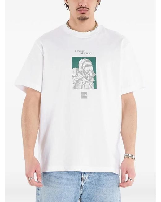 The North Face Men's White Explorer Relaxed Graphic T-Shirt