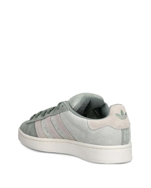 Adidas Gray Campus Sneakers Mit Wildledereinsätzen
