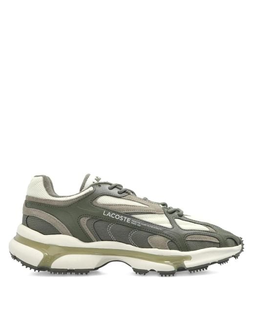 Lacoste Green L003 2K24 Lace-Up Chunky Sneakers for men