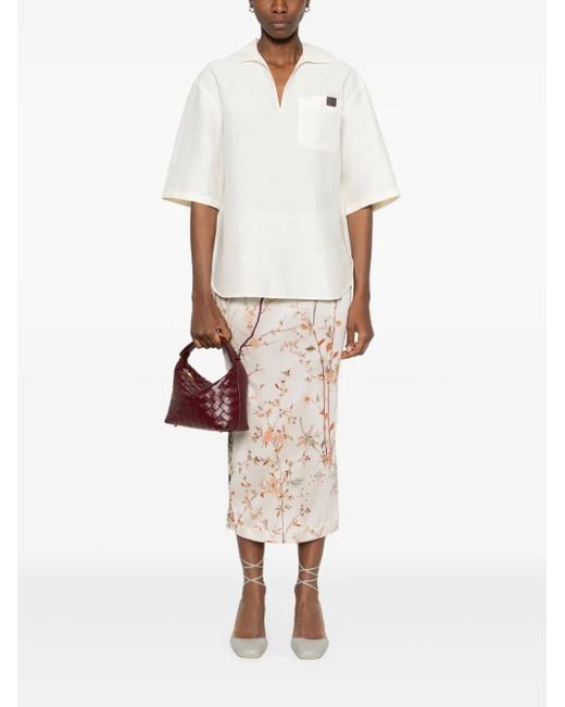 Max Mara White Osiride Top