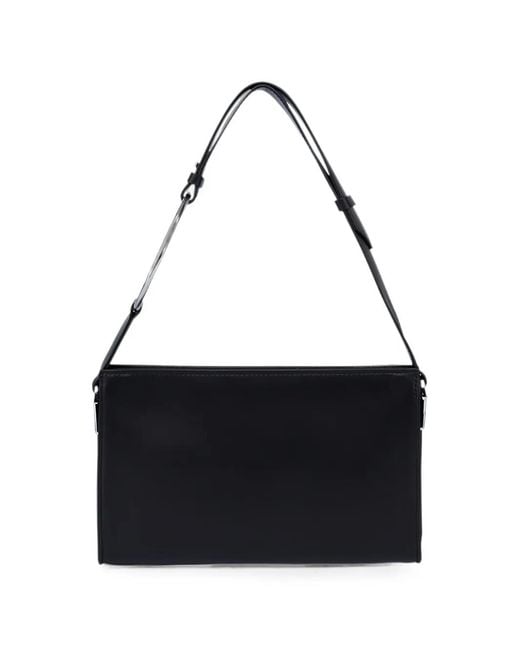 Dondup Black Ring-Detail Tote Bag