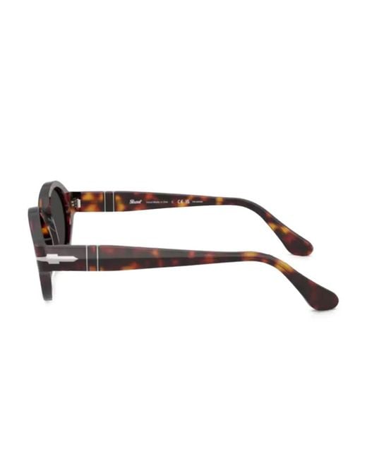 Persol Black Loris Tortoiseshell Round-Frame Sunglasses