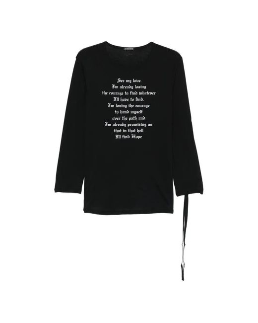 Ann Demeulemeester Black Long Sleeve Tops for men