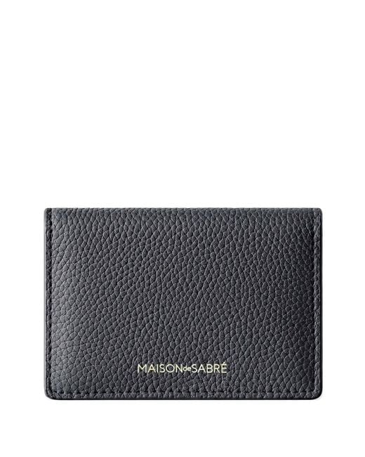 Maison De Sabre Gray Leather Card Case