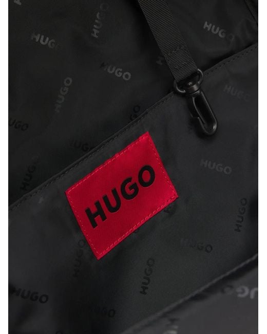 HUGO Black Zipped Briefcase for men