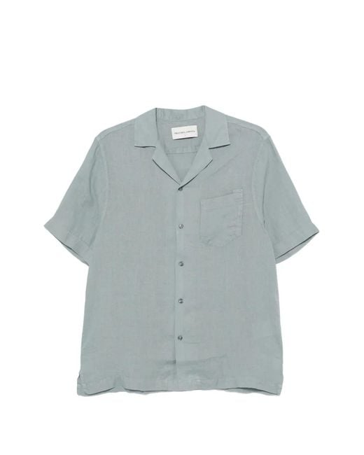 Frescobol Carioca Blue Chemise Angelo À Manches Courtes for men