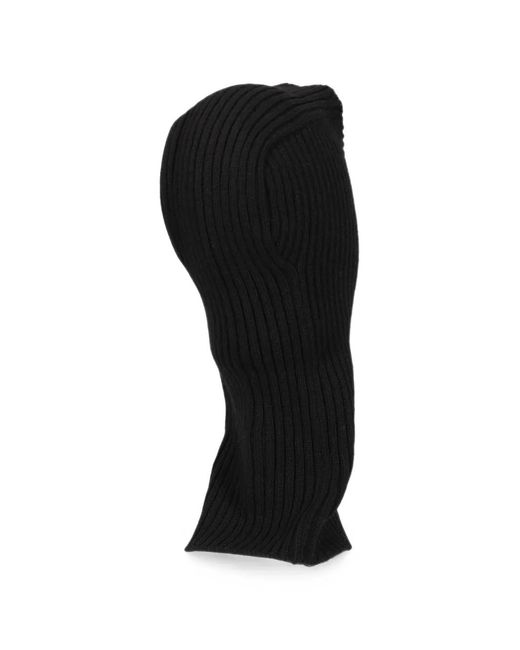 Needles Black Wool Ribbed-Knit Balaclava for men