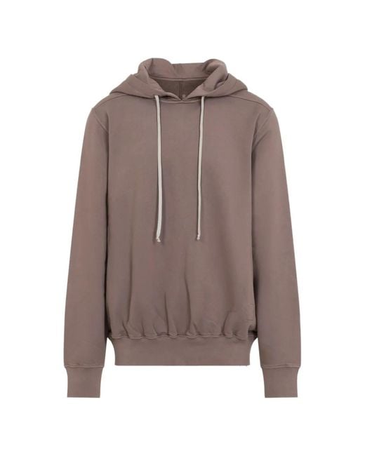 Rick Owens Brown Drawstring Hoodie for men