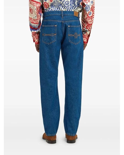 Roberto Cavalli Blue Cotton Jeans for men