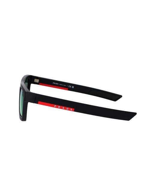 Prada Linea Rossa Blue Square-Frame Sunglasses for men