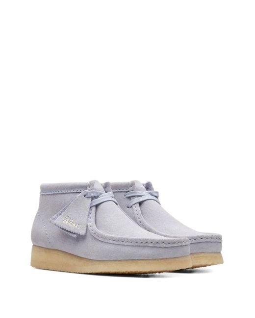 Clarks White Wallabee Derby Shoes