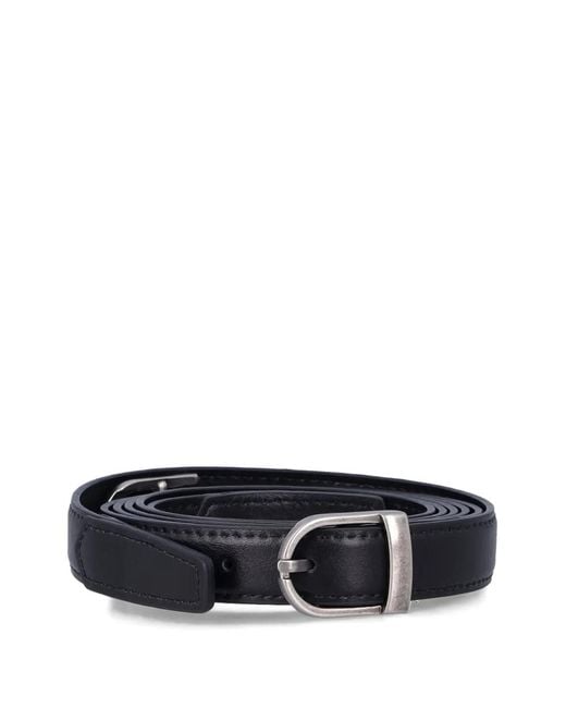 Low Classic Black Two-Way Buckle Belt