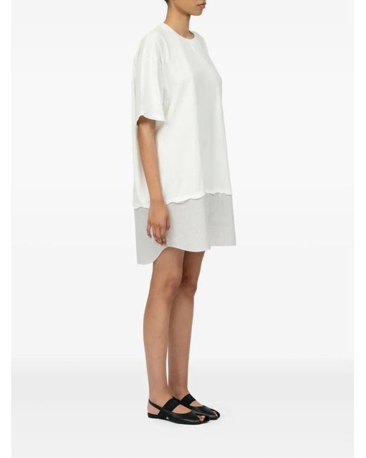 mm6 t shirt dress MM6 Maison Margiela Cotton Jersey Dress in Black