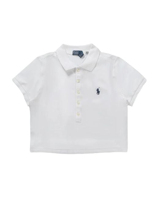 Polo Ralph Lauren White Knit Polo Shirt