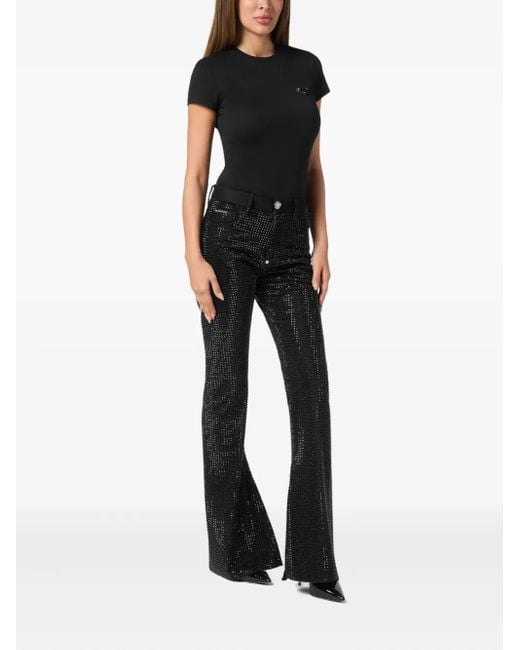 Philipp Plein Black Flared Jeans