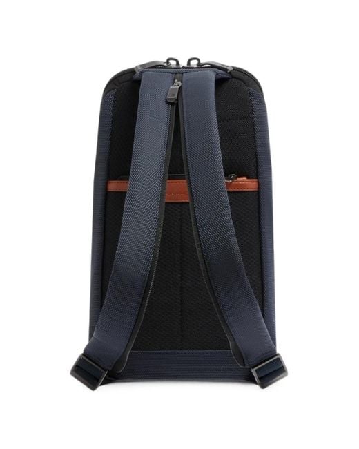 Piquadro Blue Padded Convertible Backpack for men