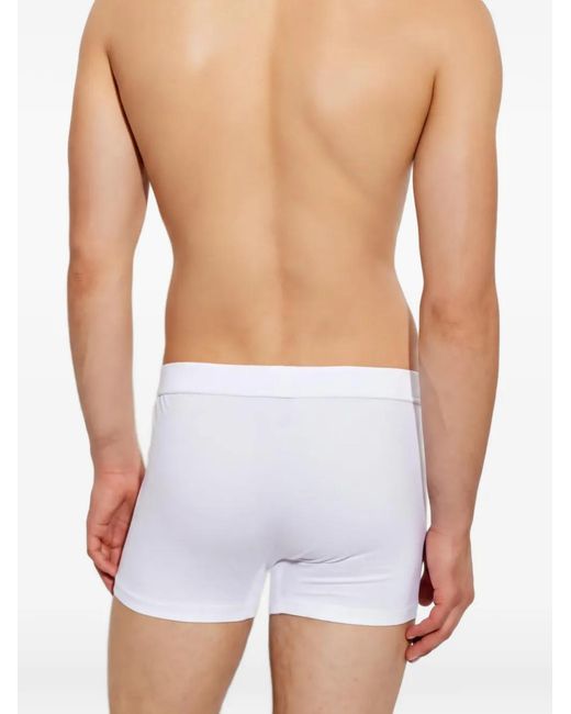 DSquared² White Logo-Patch Boxer Briefs for men