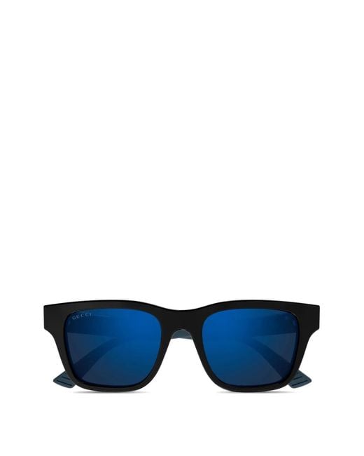 Gucci Blue Square Sunglasses for men