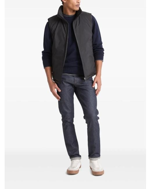 Yves Salomon Black Reversible Gilet for men