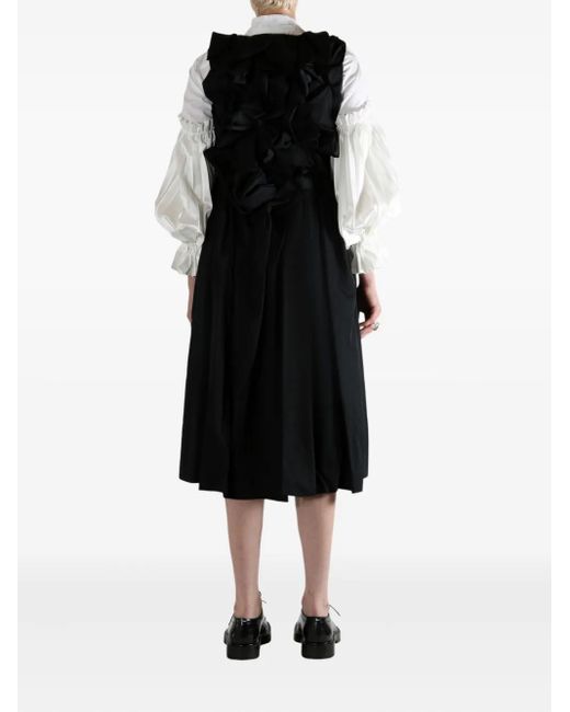Comme des Garçons Black Wool Midi Dress