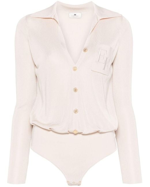 Elisabetta Franchi ボディスーツ Natural