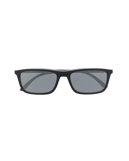 Emporio Armani Brown Rectangle-Frame Glasses for men