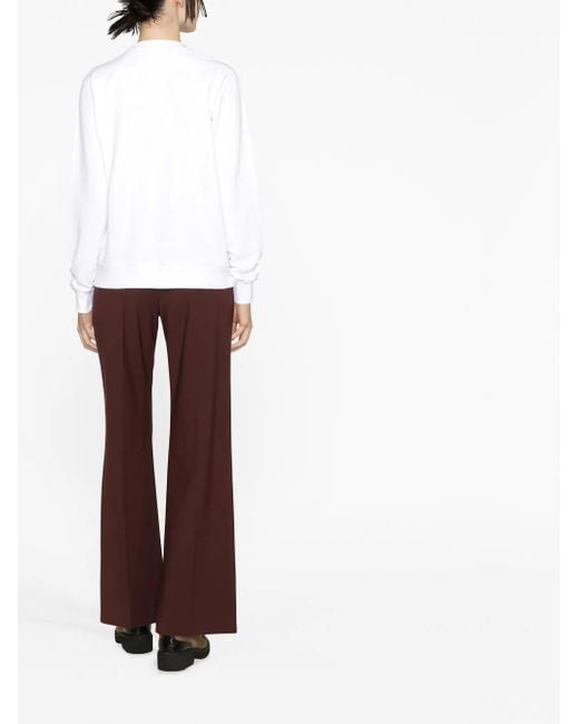 Barrie Embroidered Panelled Sweatshirt