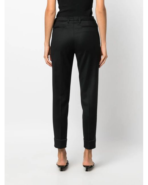 Fabiana Filippi Black Cropped Tailored Trousers