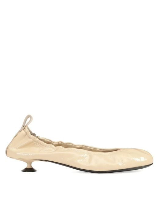 Sergio Rossi Natural 25Mm Orb Leather Pumps