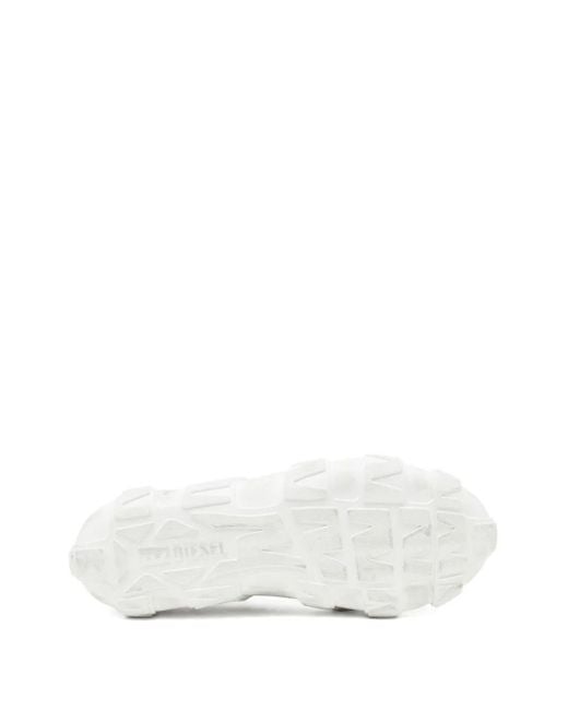 DIESEL White S-D-Griffe Low Sneakers for men