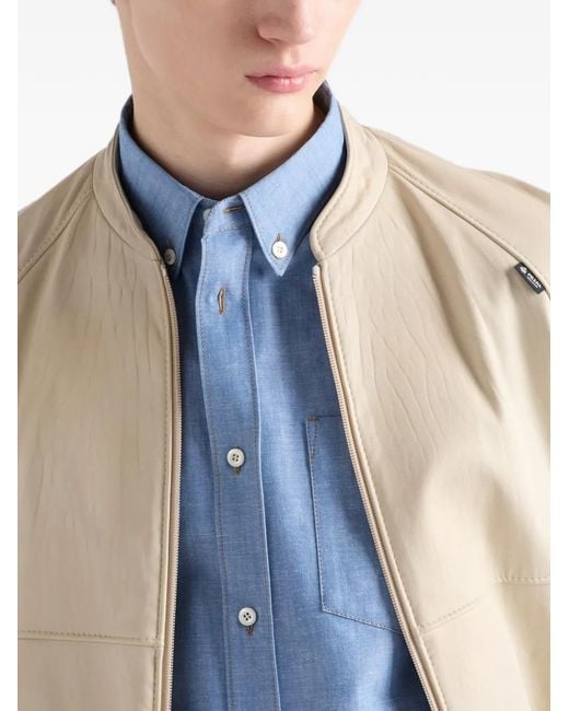Prada Blue Chambray Shirt for men