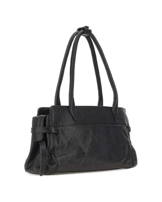 Borsa A Spalla Con Logo di Mandelli in Black
