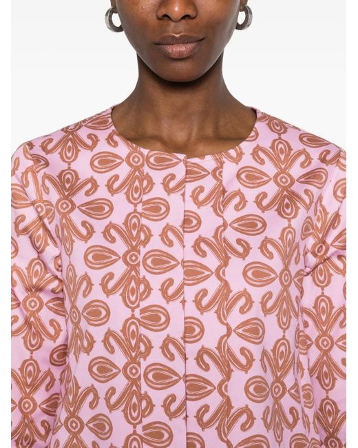 Niu Pink Floral Bolero Jacket