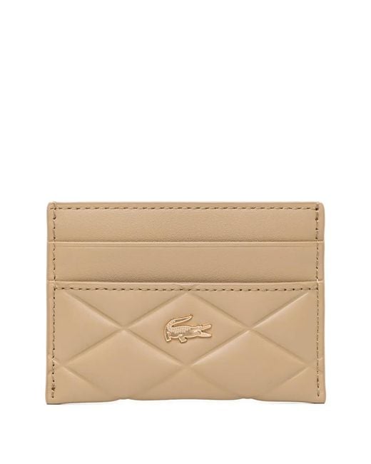 Lacoste Natural Crocodelle Leather Cardholder