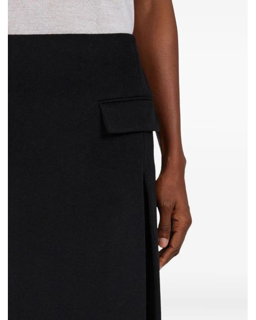 Gonna Midi Con Spacco di Ferragamo in Black