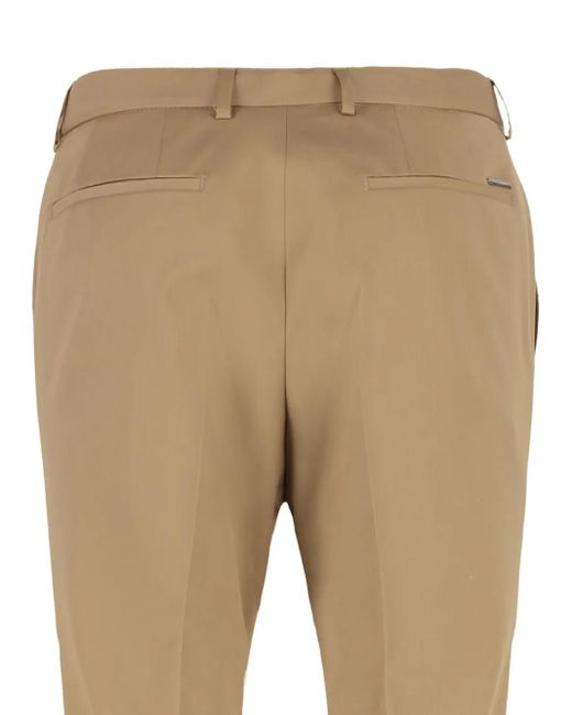 Boss Natural Flat-Front Trousers for men