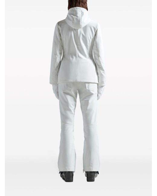 Balenciaga White Classic-hood Zip-up Coat