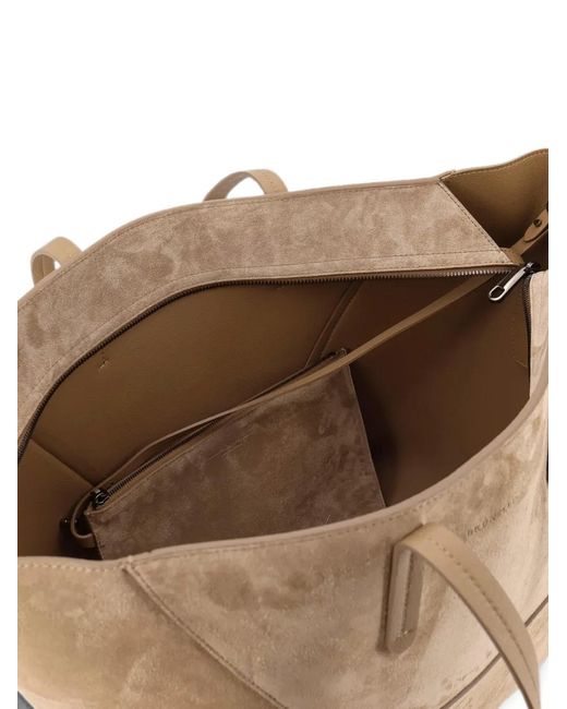 Brunello Cucinelli Natural Suede Tote Bag