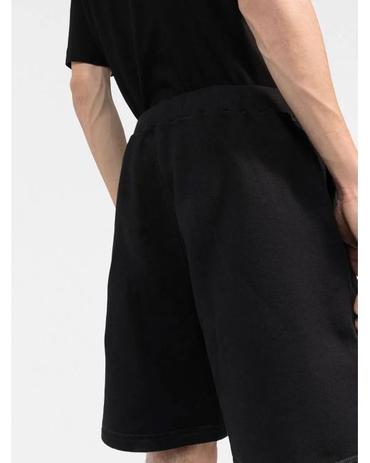 DSquared² Black Icon Logo Track Shorts for men