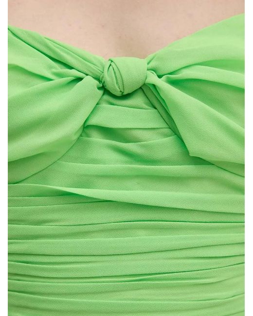 Polo Ralph Lauren Green Robe Courte À Détail De Nœud
