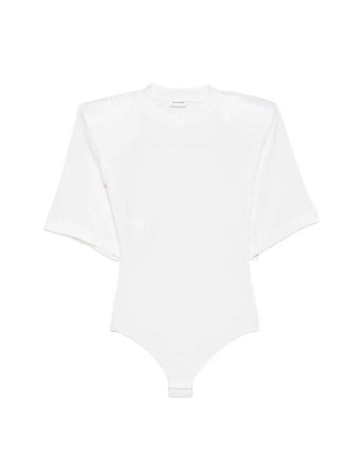 ANDAMANE White Short-Sleeve Bodysuit