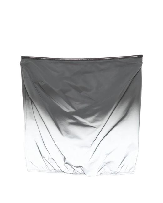 Alexander Wang Gray Reflective Bubble Top