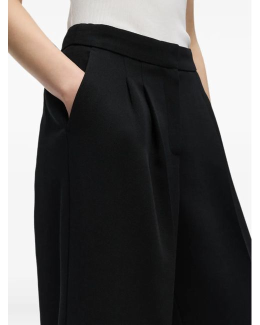 Karl Lagerfeld Black Studio Wide-Leg Trousers