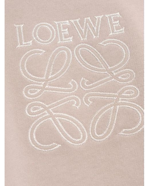 Felpa Crop di Loewe in Natural