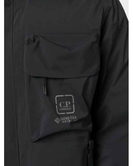 C P Company Black Logo Detail Jacket for men
